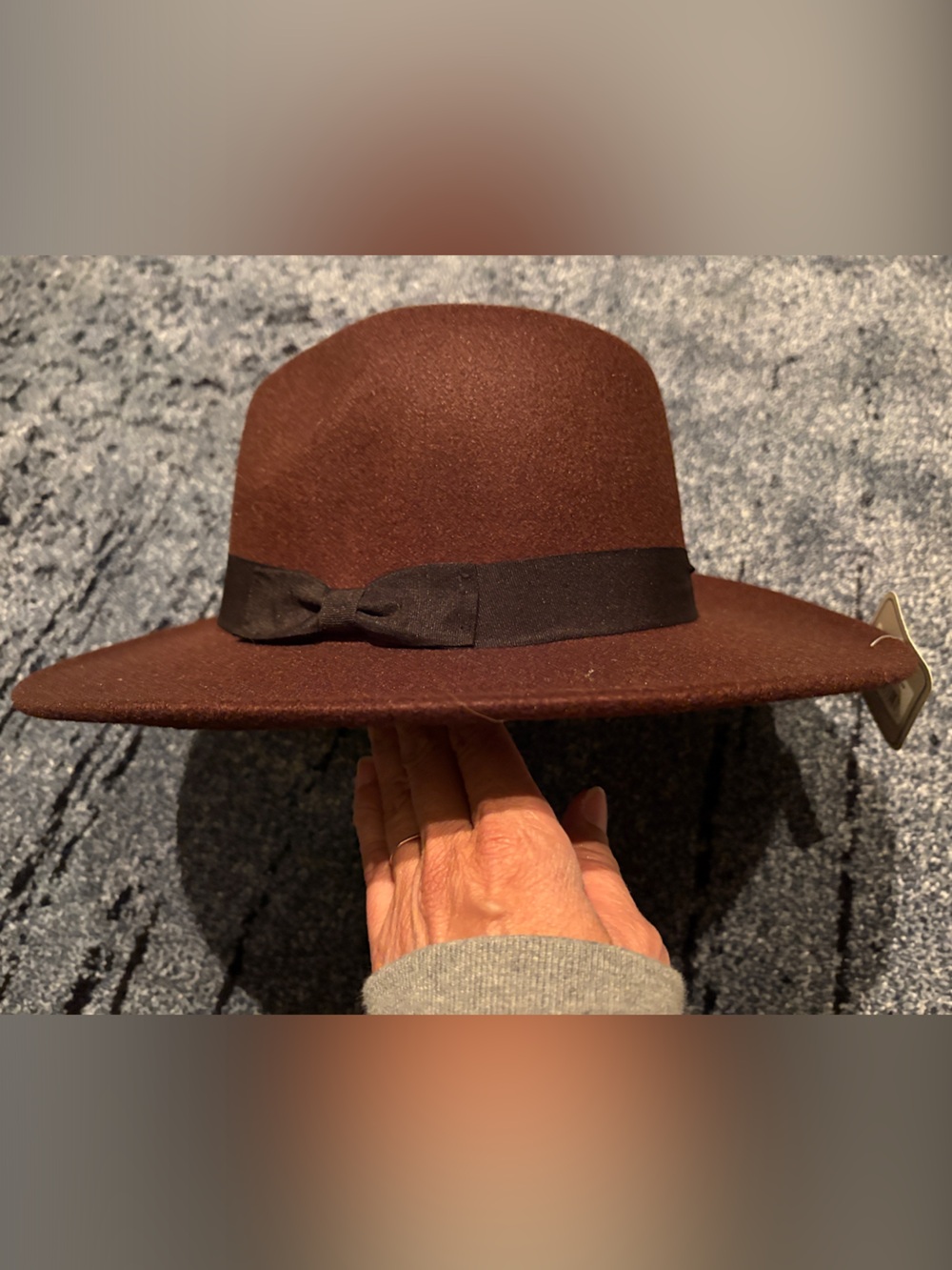 NWT San Diego Hat Company Brown Wool Fedoras with Black Band (2)